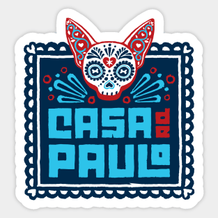 Casa de Paulo Main Logo on Yellow Sticker